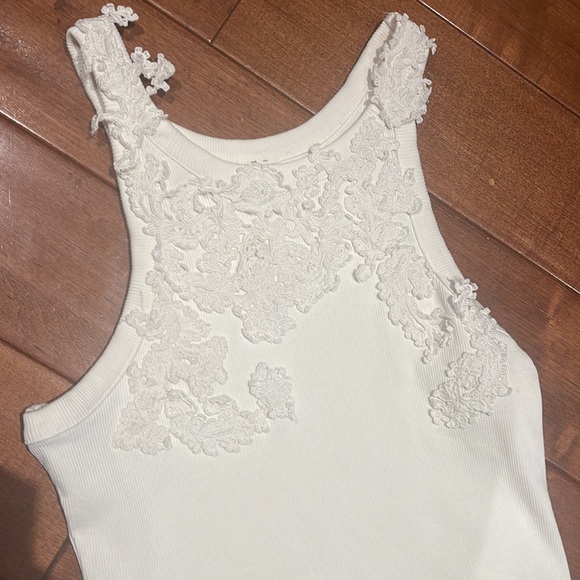 Structured, ribbed Anthropologie tank top - Picture 2 of 3